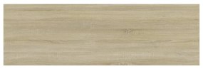 Prateleiras estante 4pcs 80x20x1,5cm contraplacado cor carvalho
