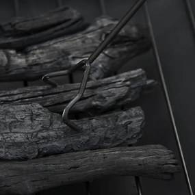 Braseira/Aquecedor de Exterior com Churrasqueira - Preto