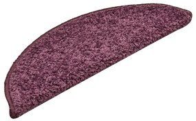 Tapete/carpete para degraus 15 pcs 56x17x3 cm roxo-escuro