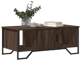 Mesa de centro 100x51x40 cm derivados madeira carvalho castanho