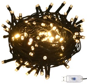 Conj. de bolas de natal 61 pcs c/ pico e 150 LEDs branco/cinza