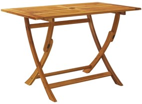 7 pcs conjunto jantar dobrável p/ jardim madeira acácia maciça