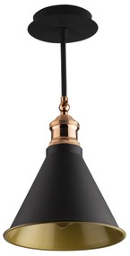 Candeeiro Suspenso Berceste – Preto – 20 cm x 40 cm
