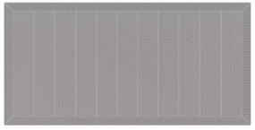 Conjunto de Jantar de Jardim de 7 Peças Cinza Claro de Polyrattan