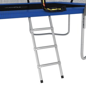 Conjunto de trampolim retangular 335x244x90 cm 150 kg