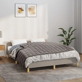 3154829 vidaXL Manta pesada 5 kg 122x183 cm tecido cinza