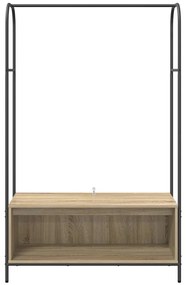 Cabideiro com prateleiras Carvalho Sonoma 100x44x160 cm