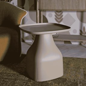 MESA DE APOIO CINZA 48X48X50 CM