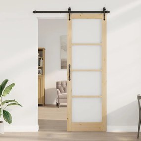 Porta Deslizante vidaXL com Conjunto de Ferragens 'ORKDAL'78x232 cm