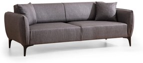 Sofá "Belissimo" de 3 Lugares – Cinzento Escuro – 220x95x67 cm – Desig