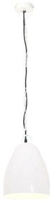 Candeeiro teto industrial redondo 25 W 32 cm E27 branco