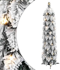 vidaXL Árvore Natal artificial pré-iluminada 30 LEDs e flocos de neve