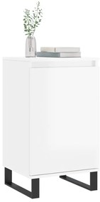 Aparadores 2 pcs 40x35x70 cm deriv. de madeira branco brilhante