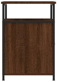 Mesa cabeceira 40x42x60 cm derivados madeira carvalho castanho