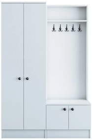 Hall Stand M11 – Branco – 119,6 cm x 182,8 cm x 37,3 cm