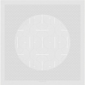 Toalha de mesa jacquard Le Cercle Blanc