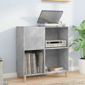 vidaXL Armário p/ discos 84,5x38x89 cm derivados madeira cinza-cimento