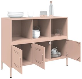 Aparador 100,5x39x79 cm aço rosa