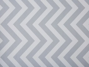 Tapete de poliéster branco e cinzento 80 x 200 cm SAIKHEDA Beliani