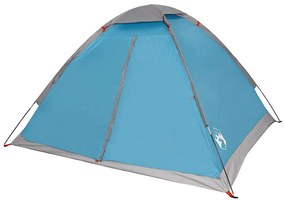 Tenda de campismo cúpula para 2 pessoas impermeável azul