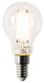 LED Candeeiro de pé inteligente em aço com abajur cinza incluindo WiFi A60 e E14 - Retro Clássico / Antigo