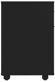 Móvel com rodas 45x38x54 cm derivados de madeira preto