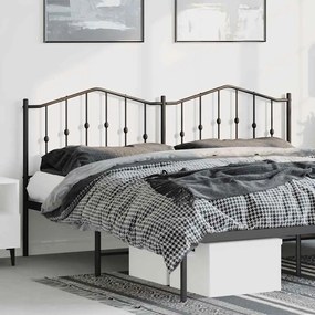 Cabeceira de cama 193 cm metal preto