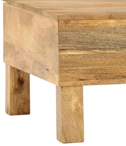 Mesa de centro madeira de mangueira maciça 110x55x35 cm
