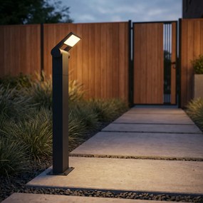 Candeeiro de jardim moderno antracite 60 cm com LED IP54 - Zane