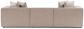 Sofá de 3 Lugares Sora – Bege Areia – 270 cm x 65 cm x 95 cm