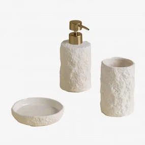 Conjunto De Casa De Banho Em Grés Zolave Dourado - Sklum