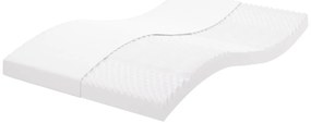 Colchão de espuma 140x200 cm 7 zonas dureza 20 ILD branco