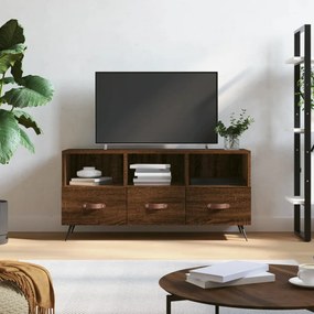 vidaXL Móvel de TV 102x36x50 cm derivados de madeira carvalho castanho