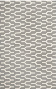 Tapete artesanal de lã de pelo comprido Karina