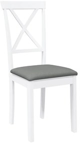Cadeiras de jantar com almofadões 2 pcs madeira maciça branco