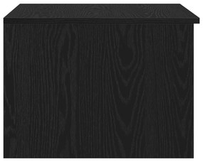Mesa de Café vidaXL Preto Carvalho 50x50x36 cm Madeira Engenharia