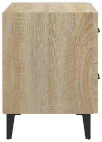 Mesa de cabeceira 40x35x47,5 cm cor carvalho sonoma