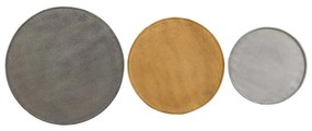 Mesas de centro 3 pcs derivados de madeira multicor