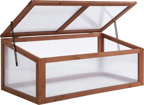 Outsunny Mini estufa, Pequena estufa para jardim, com placas de PC, Boa transmissão de luz, 100L x 65B x 40H cm | Aosom Portugal