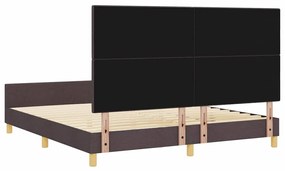 Estrutura da Cama vidaXL Castanho 180x200 cm Tecido