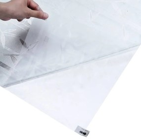 Películas para janela 2 pcs PVC fosco padrão de bambu
