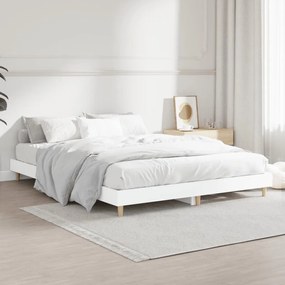 Estrutura de cama 135x190 cm derivados de madeira branco