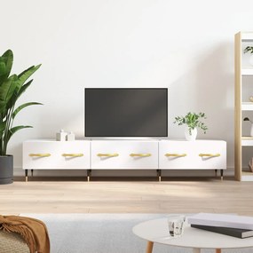vidaXL Móvel de TV 150x36x30 cm derivados de madeira branco