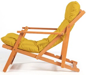 Cadeira de Jardim My008 – Amarelo Natural – 50x81x50 cm | Tribo Home