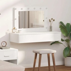 vidaXL Mesa de Maquilhagem Suspensa com Luzes LED Brancas