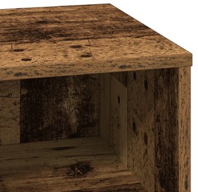 Cômodas de Cabeceira com LED 2 pcs Madeira Velha 50x34,5x50 cm