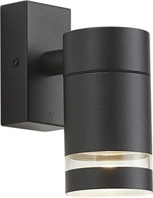 Candeeiro de Parede Exterior Moderno Preto IP44 - Ensam