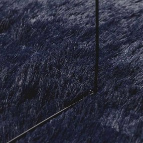 Tapete shaggy de pelo alto NAVARRA 240x240 cm azul-marinho