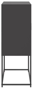 Aparador alto 68,5x38,5x107 cm aço preto