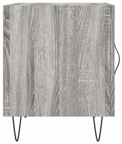 Mesa cabeceira 40x40x50 cm derivados de madeira cinzento sonoma